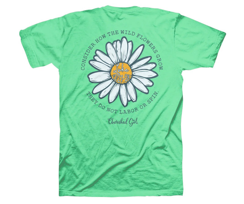 Cherished Girl Consider the Wildflowers T-Shirt, Small