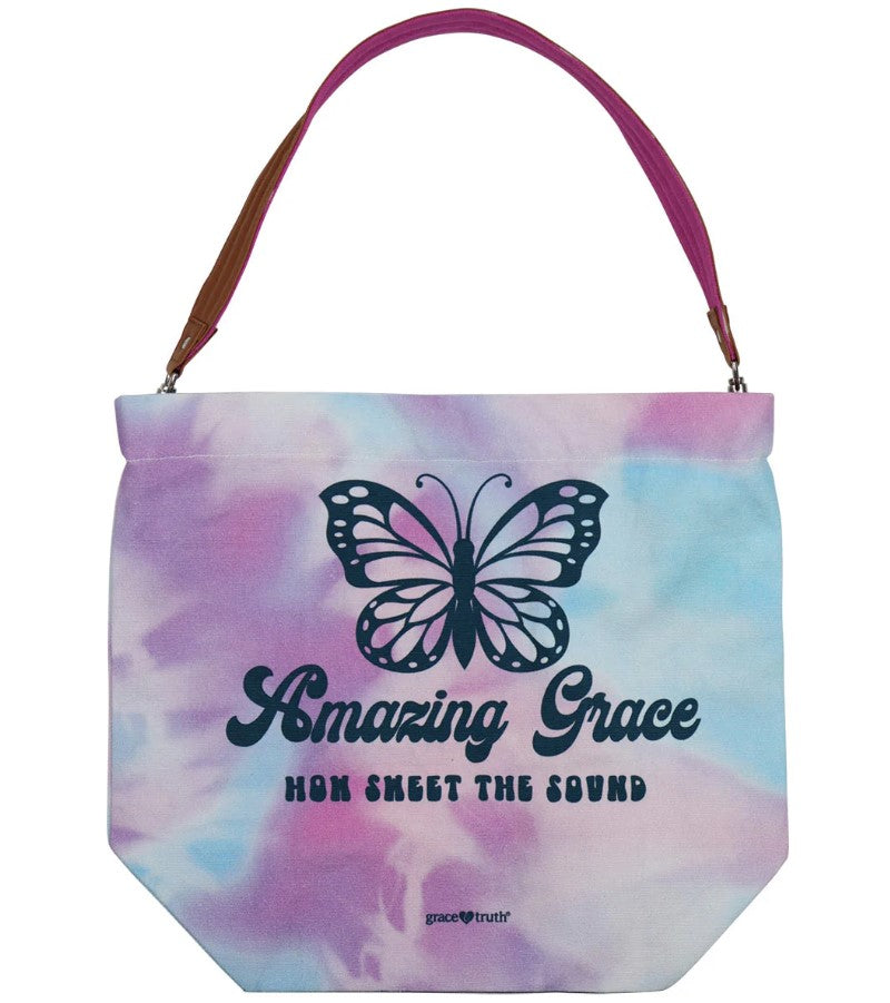 Amazing Grace Butterfly Tote Bag