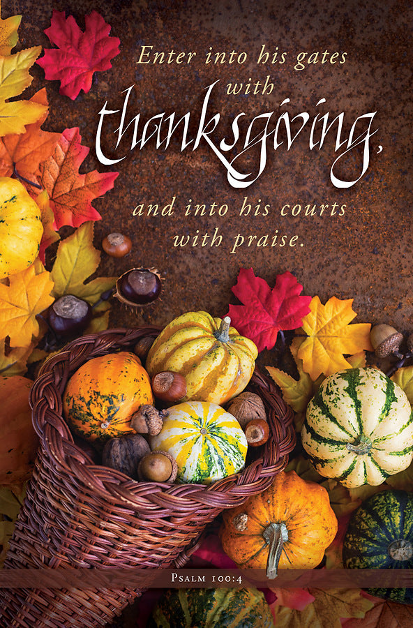 Thanksgiving Enter His Gates Bulletin (pack of 100)