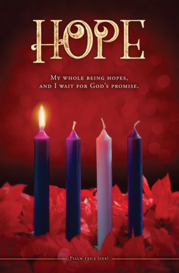 Advent Hope Psalm 130:5 Bulletin (pack of 100)