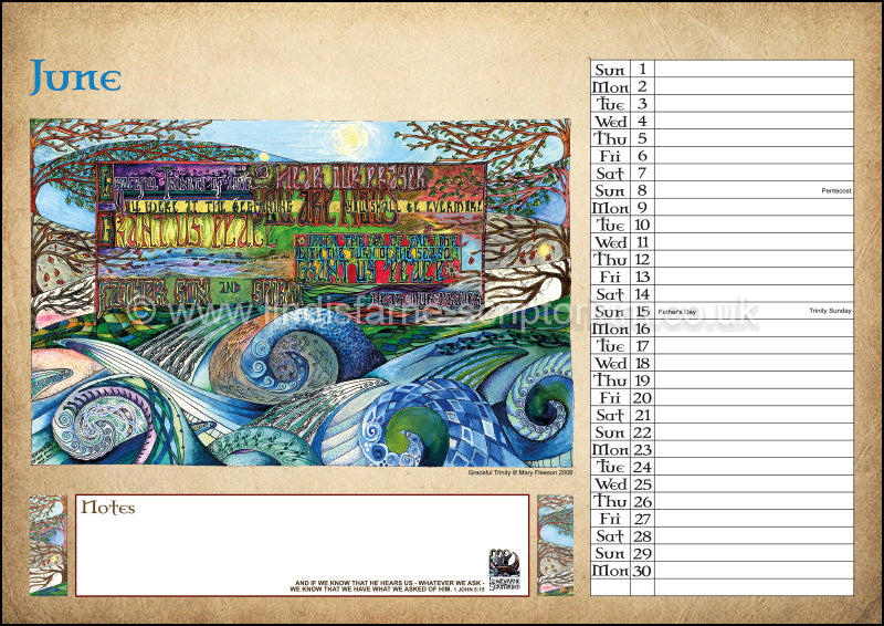 2025 Lindisfarne Scriptorium Art Calendar