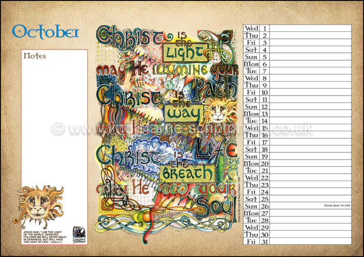 2025 Lindisfarne Scriptorium Art Calendar