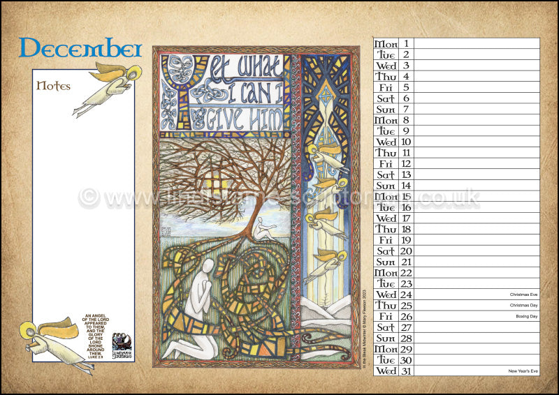 2025 Lindisfarne Scriptorium Art Calendar