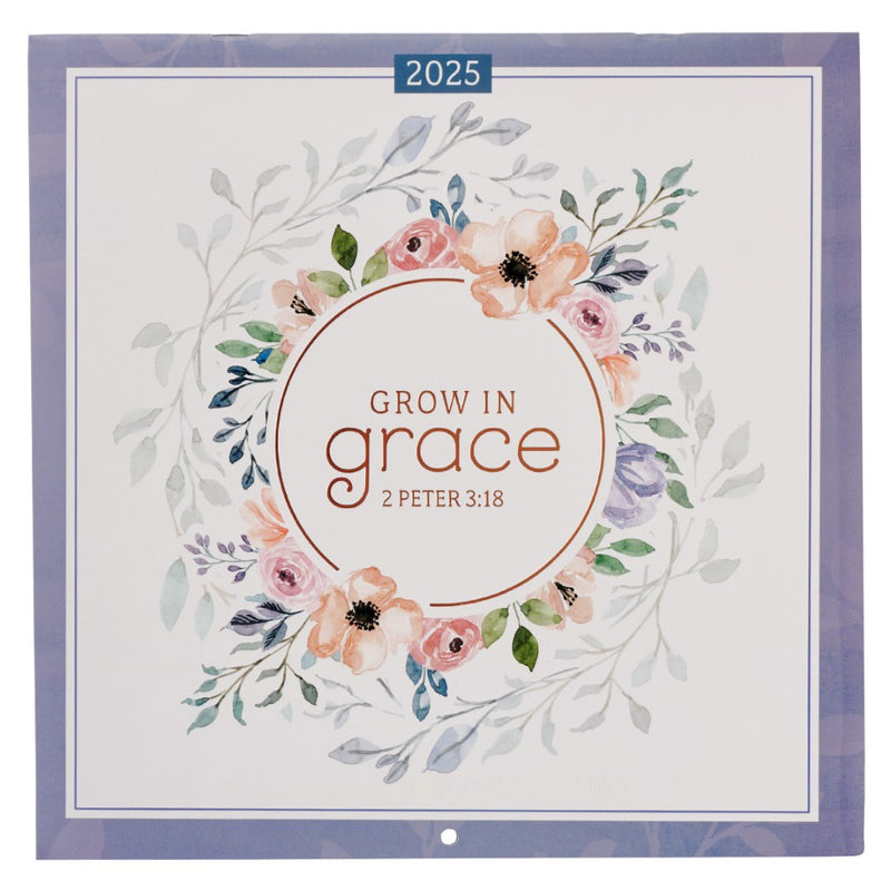 2025 Large Calendar: Grow In Grace