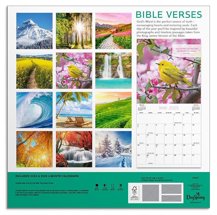 2025 Bible Verses, Valley Calendar