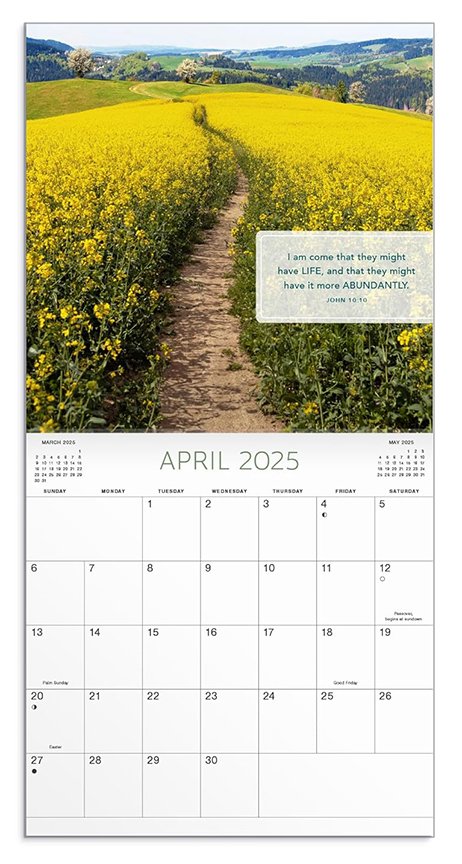 2025 Bible Verses, Valley Calendar