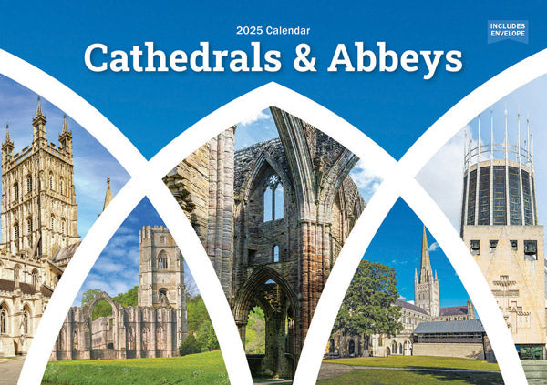 2025 Calendar: Cathedrals And Abbeys A5