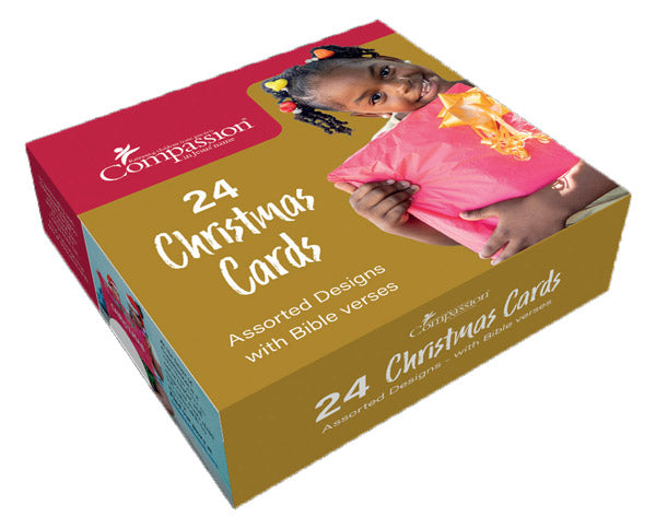 Compassion Charity Christmas Cards: Minicard Box Of 24