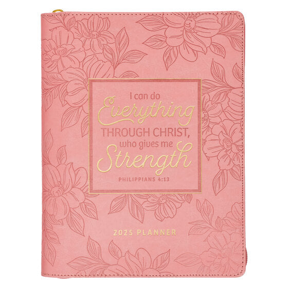 2025 18 Month Planner: I Can Do Everything Through Christ