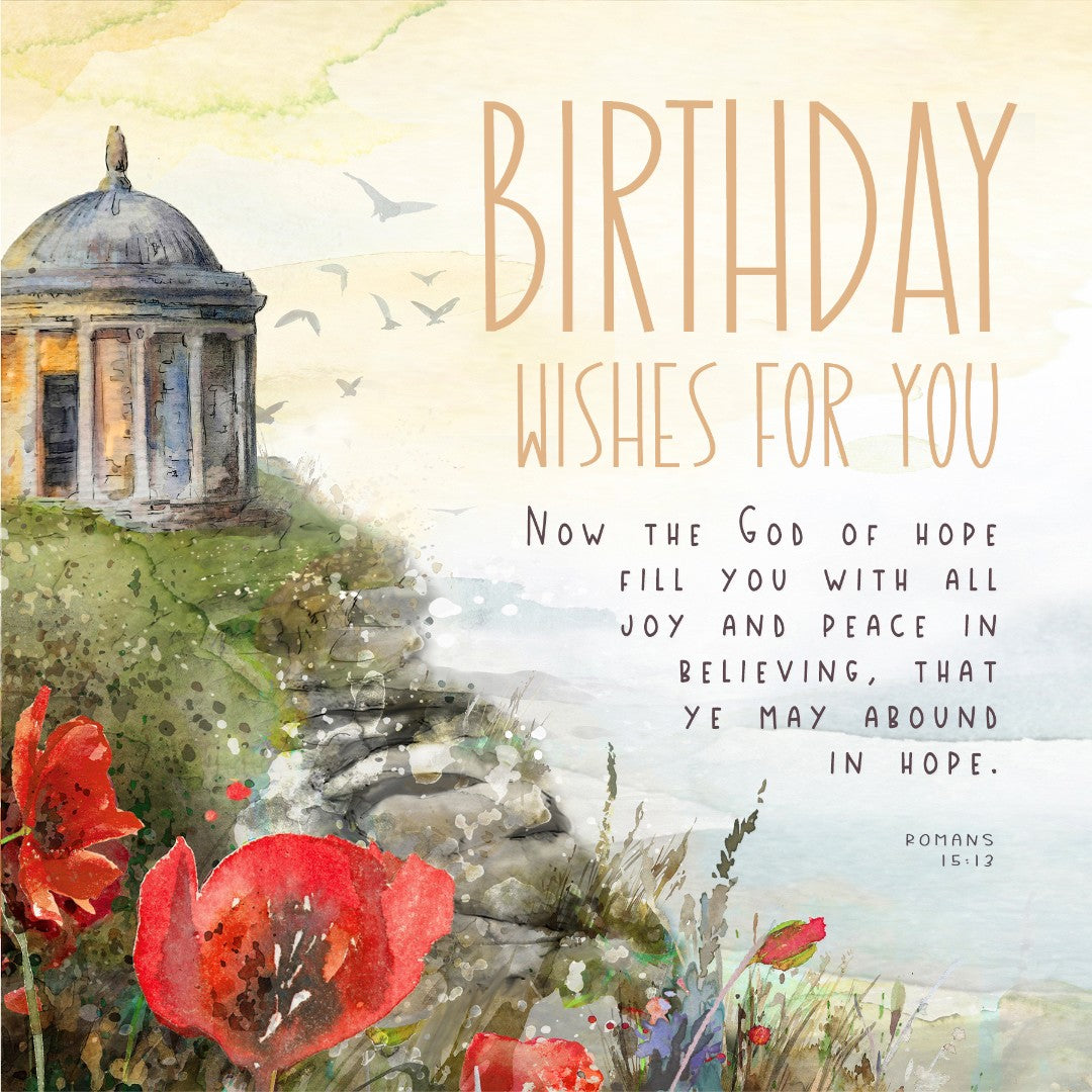 Birthday Wishes For You. Mussenden Temple - Greeting Card