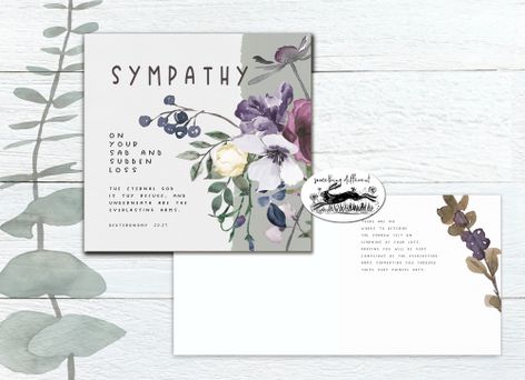 Sympathy On Your Sad And Sudden Loss - Greeting Card