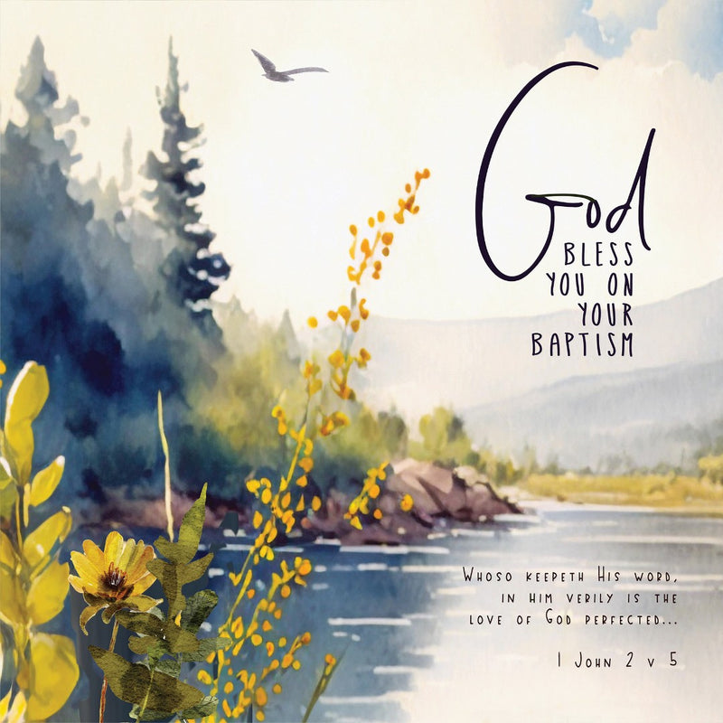 God Bless You On Your Baptism - Greeting Card