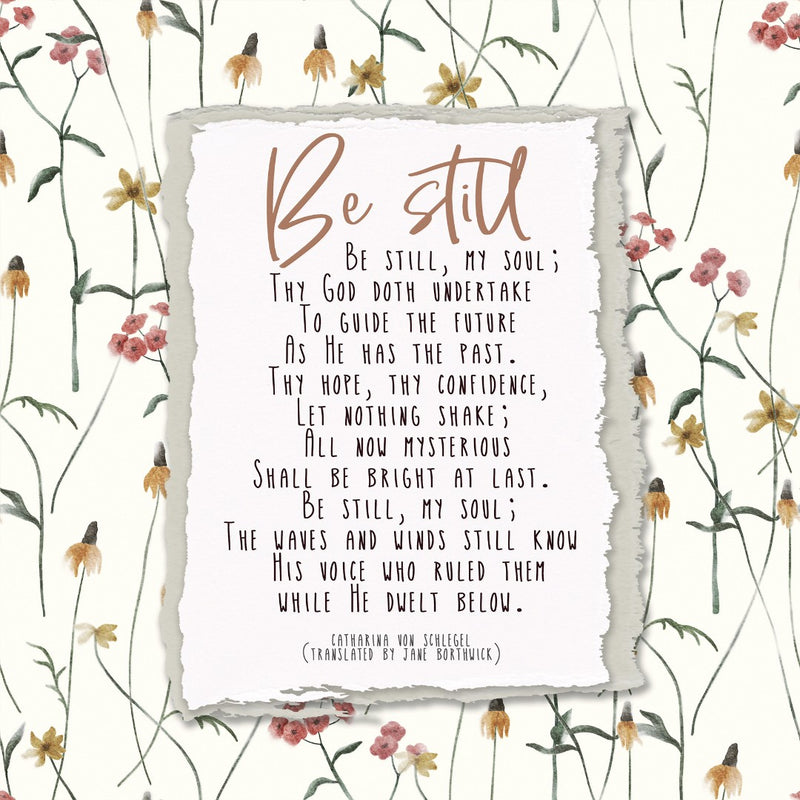 Be Still, My Soul Hymn - Greeting Card