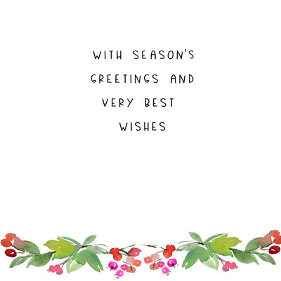 Season's Greetings For Unto Us A Child - Greeting Card