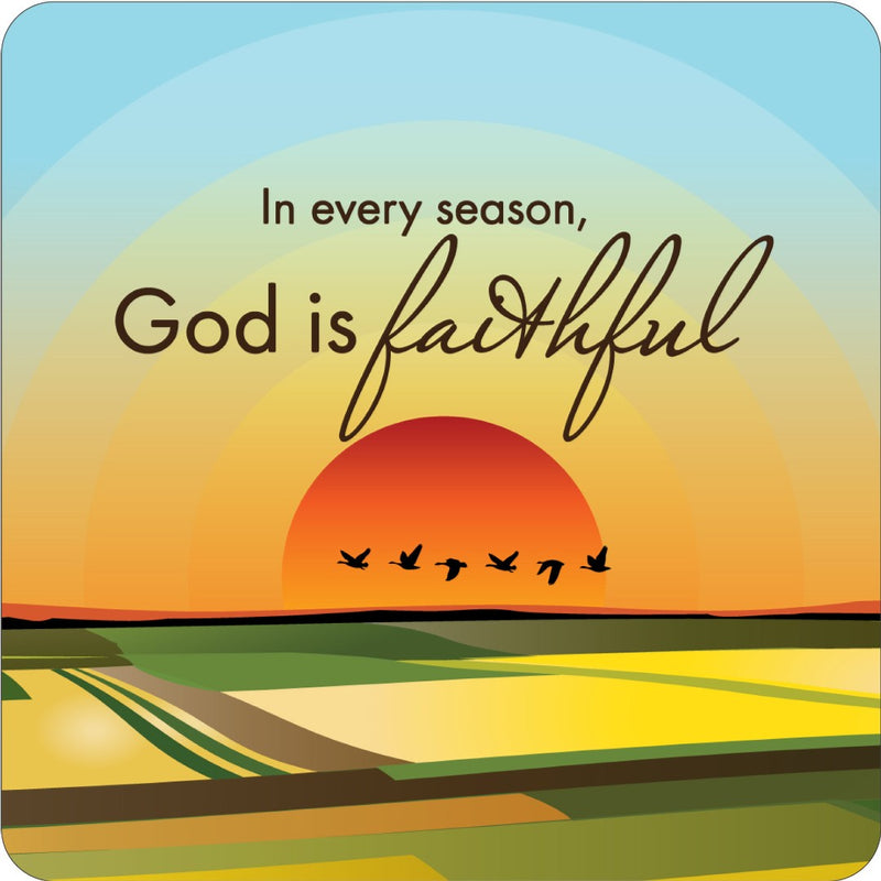 God Is Faithful Coaster