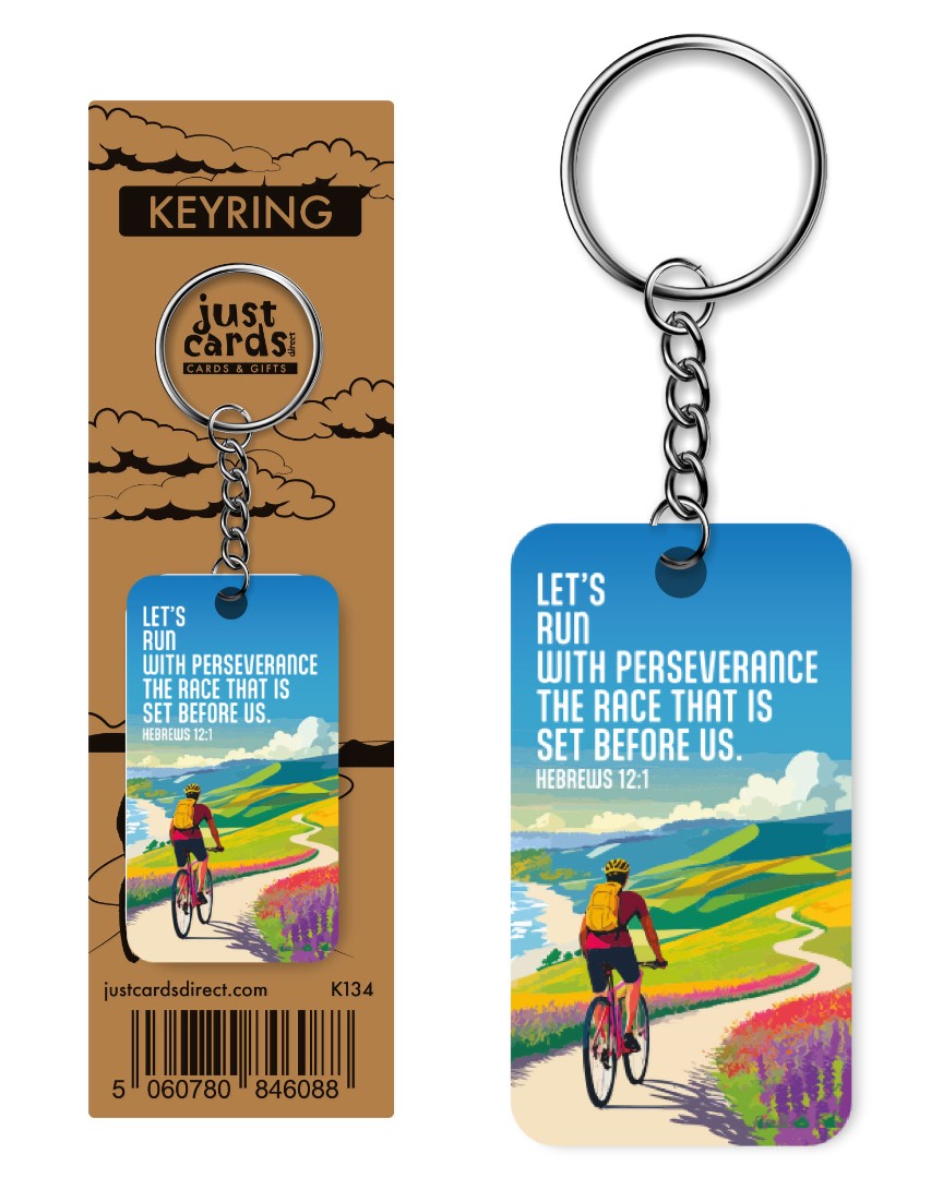 Run With Perseverance Keyring