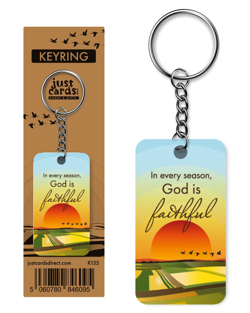 God Is Faithful Keyring