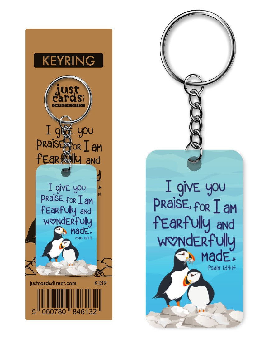 Fearfully & Wonderfully Made Keyring