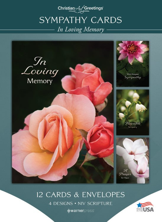 In Loving Memory Sympathy Boxed Cards (pack of 12)