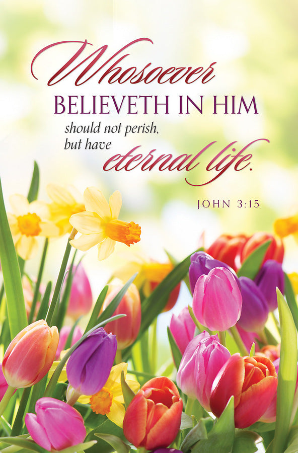 Whosoever Believeth in Him Easter Bulletin (pack of 100)