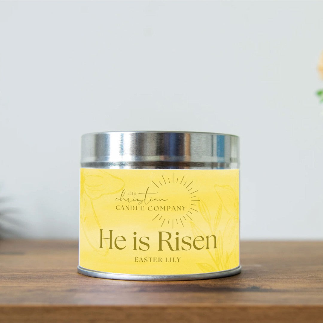 He Is Risen - Easter Lily Scented Candle In A Tin