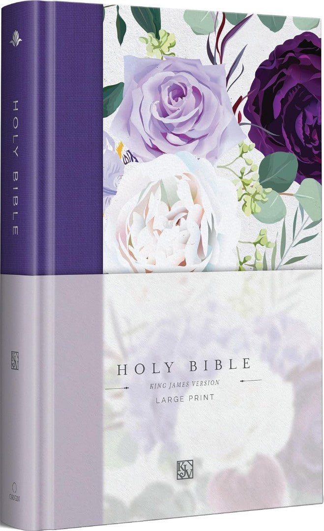 KJV Holy Bible, Large Print Medium Format, Purple