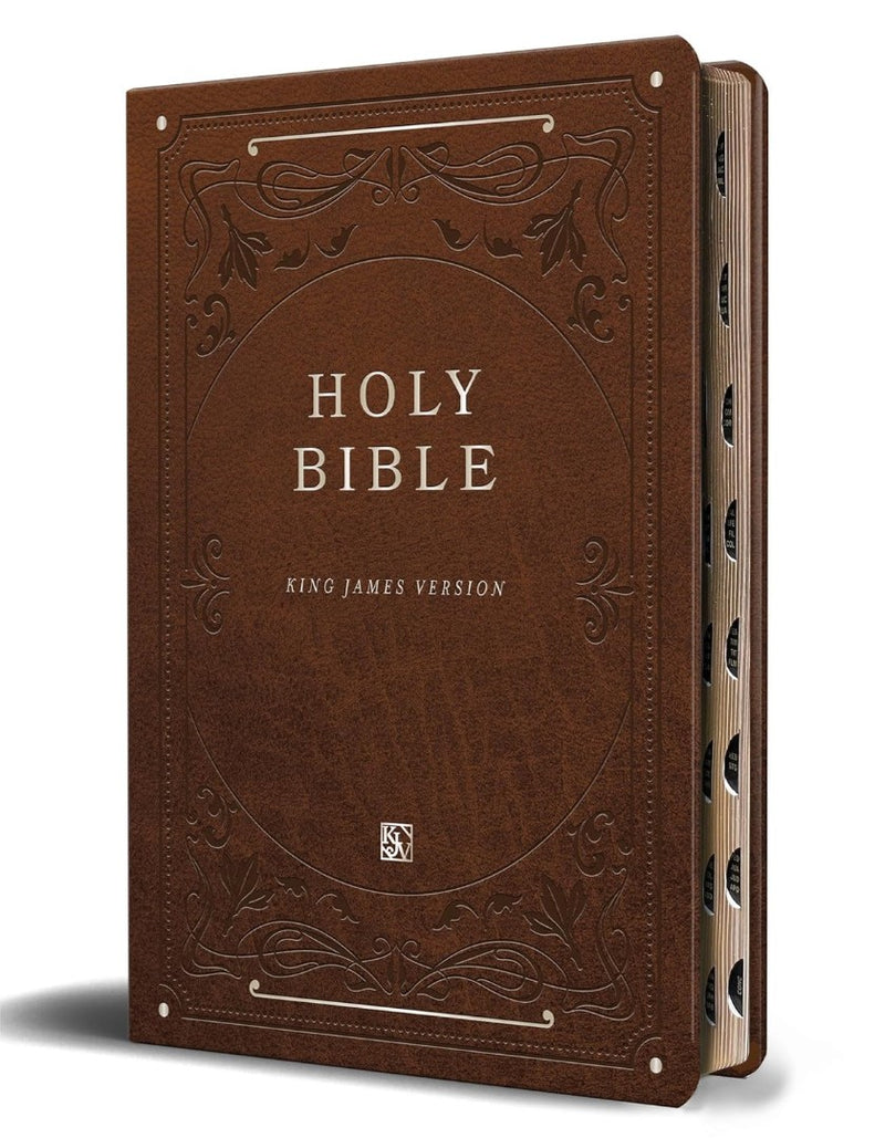 KJV Holy Bible, Giant Print Thinline Large Format, Brown