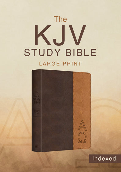 KJV Study Bible, Large Print (Indexed) Two-Tone Brown