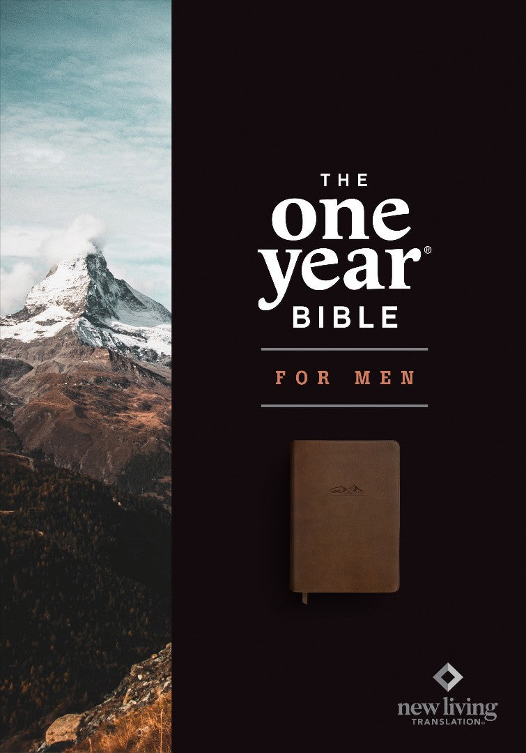 NLT The One Year Bible for Men, Rustic Brown