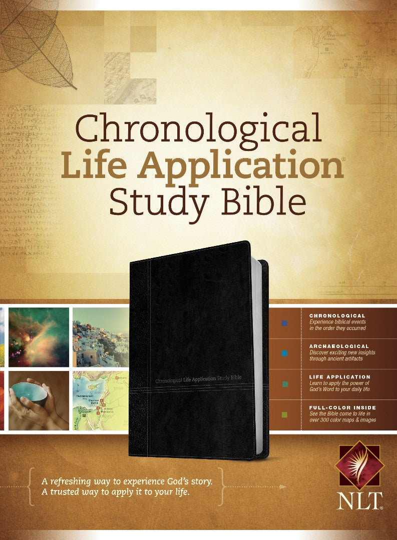 NLT Chronological Life Application Study Bible Black/Onyx