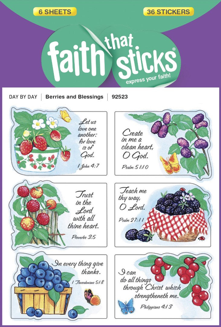 Berries And Blessings - Faith That Sticks Stickers