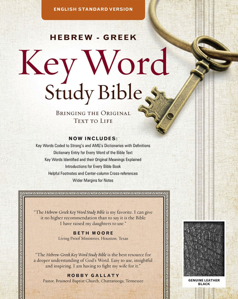 The ESV Hebrew-Greek Key Word Study Bible Black