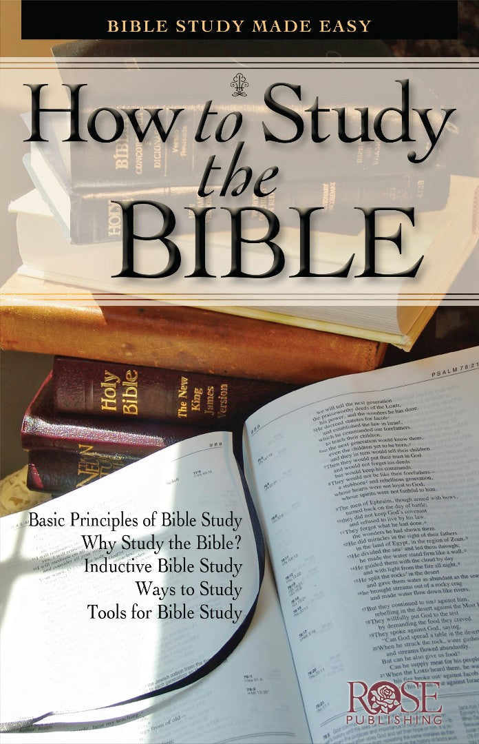 How to Study the Bible (Individual pamphlet)