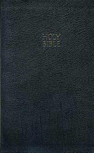 KJV Ultraslim Reference Bible, Bonded Leather, Black Indexed