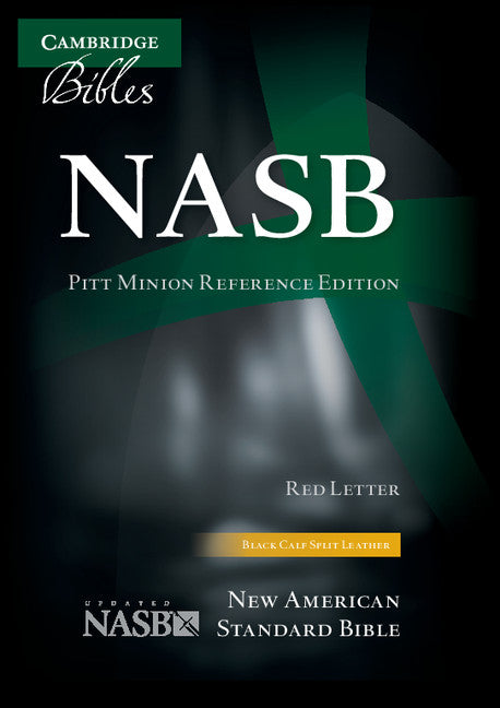 NASB Pitt Minion Reference Bible, Black Calfsplit Leather