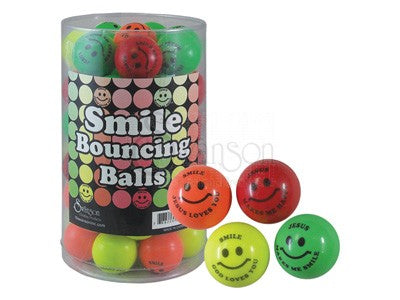 Smile God Loves You Bounce Balls Pk48