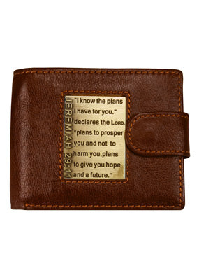 I Know the Plans Leather Wallet