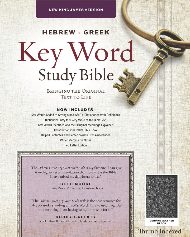 The NKJV Hebrew-Greek Key Word Study Bible Black