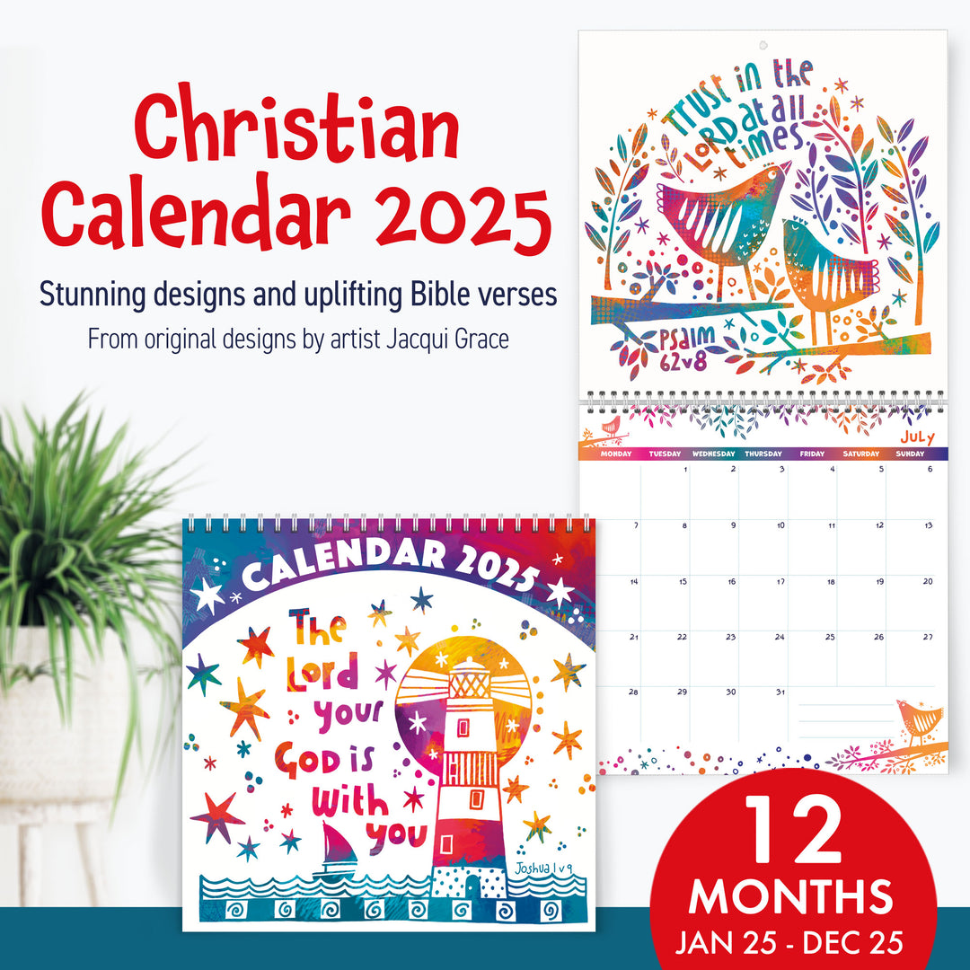 Christian Wall Calendar 2025