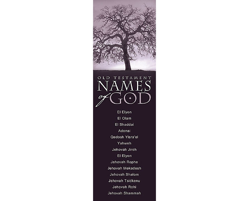 Names Of God Old Testament Bookmark (Pack of 25) - Re-vived