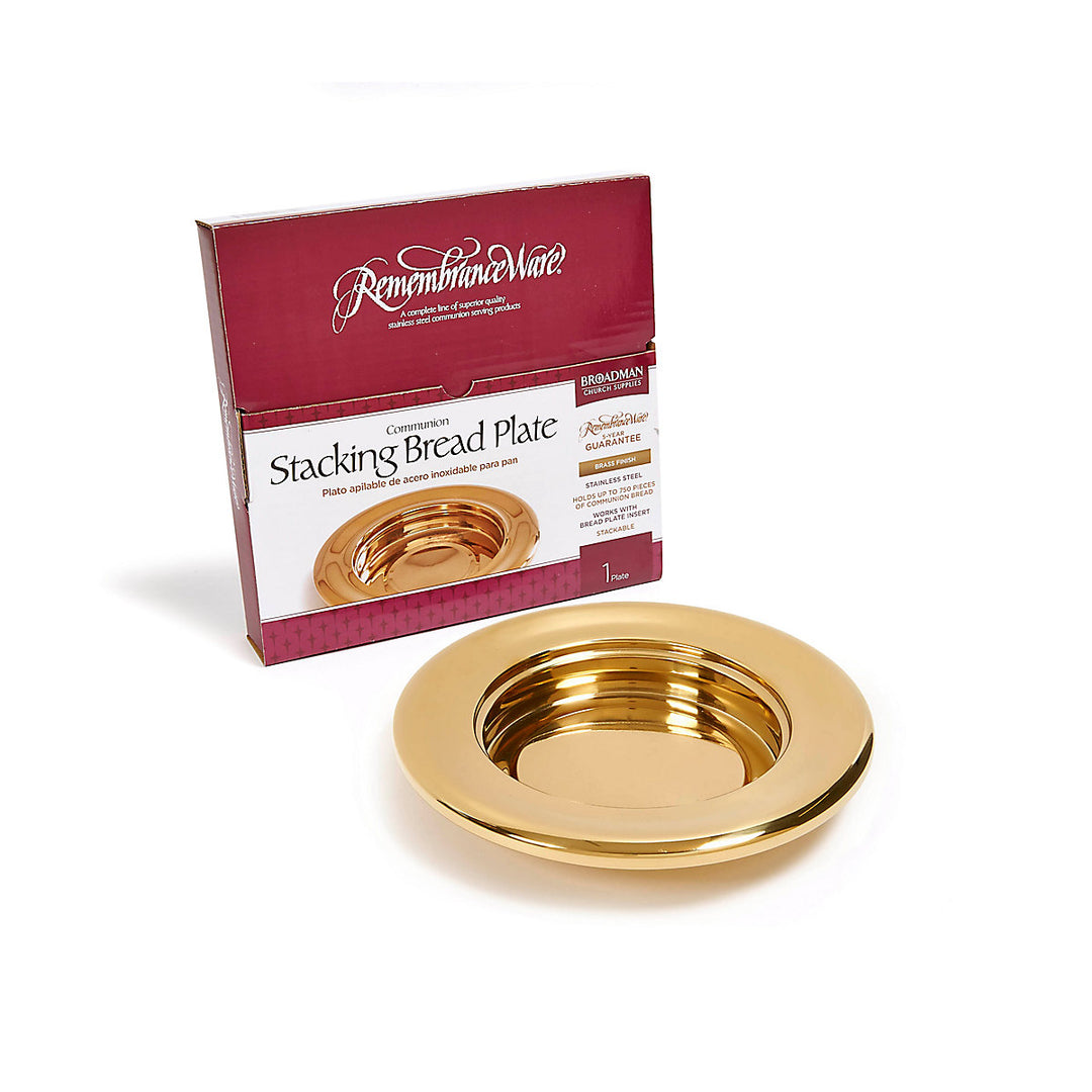 Brass Stacking Bread Plate