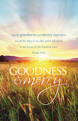 Goodness And Mercy Bulletin (Pack of 100) - Re-vived