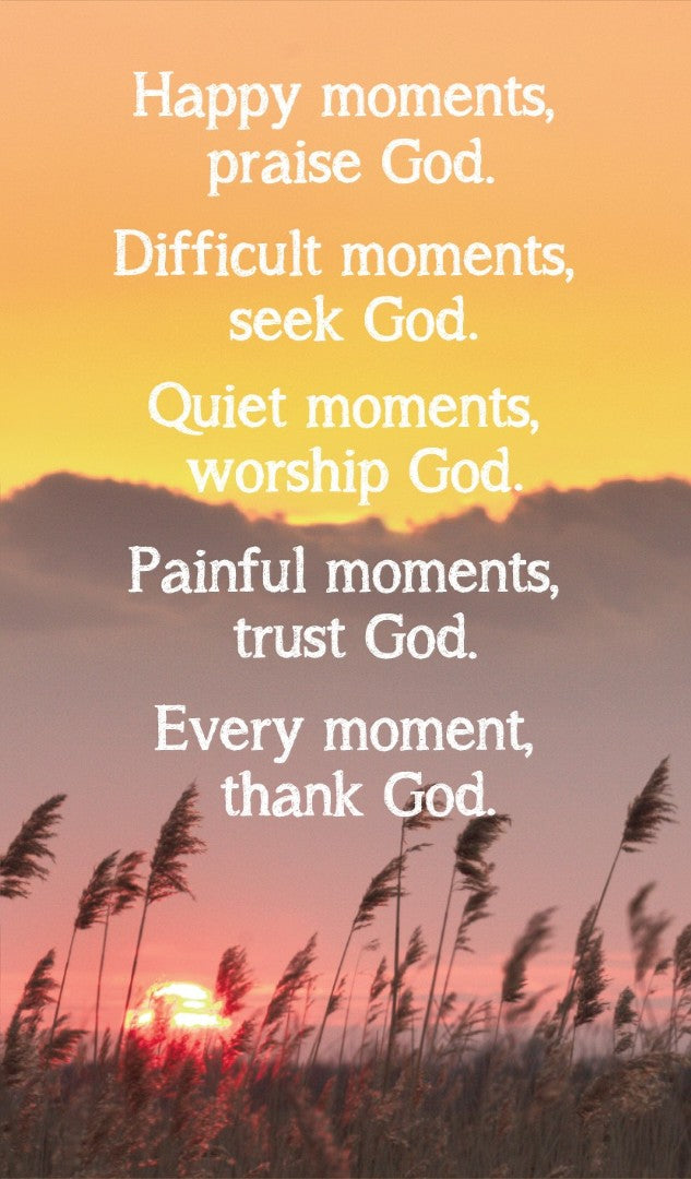 Happy Moments Prayer Card