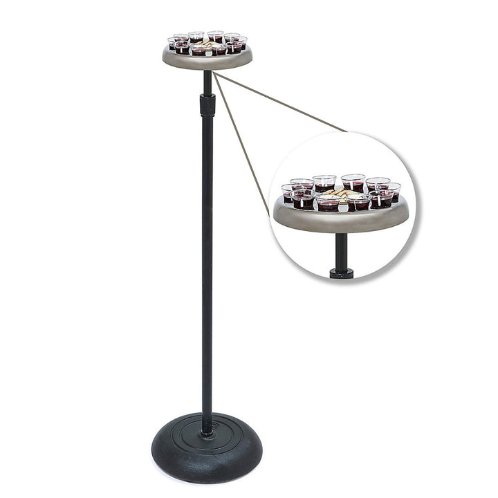 Silver Mic Stand Communion Tray