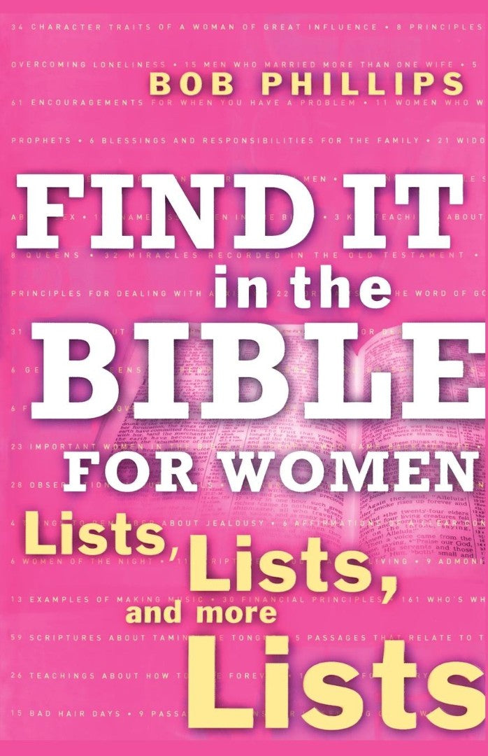 Find It in the Bible for Women