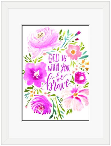 God is With You Framed Print (10x8)