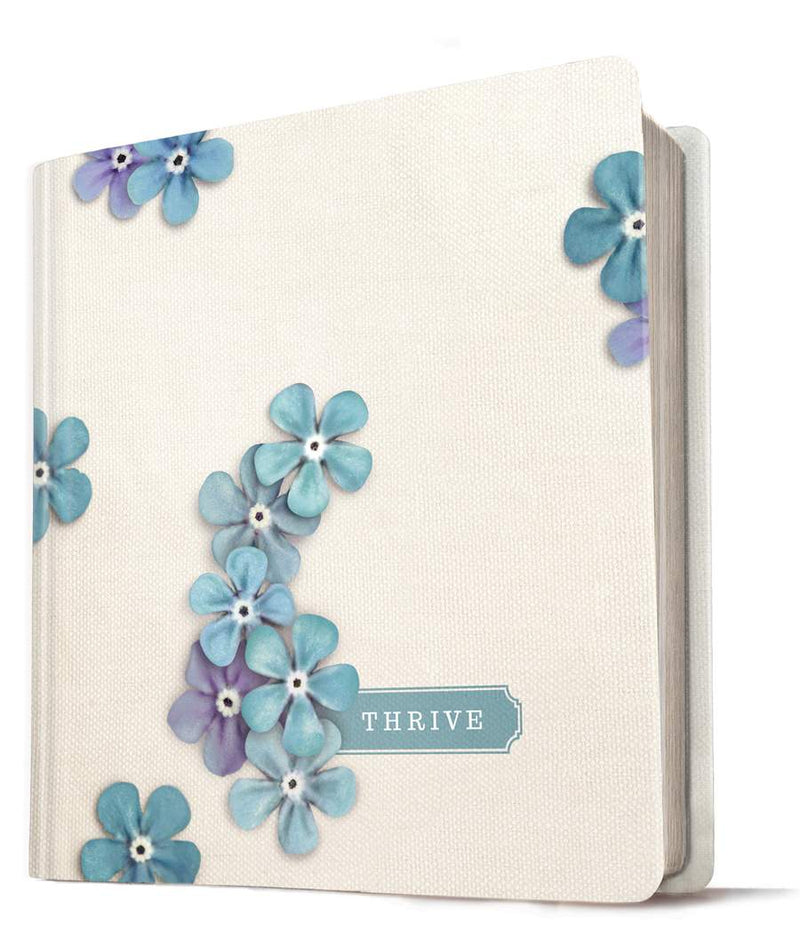 NLT THRIVE Creative Journaling Devotional Bible, Flowers - Re-vived