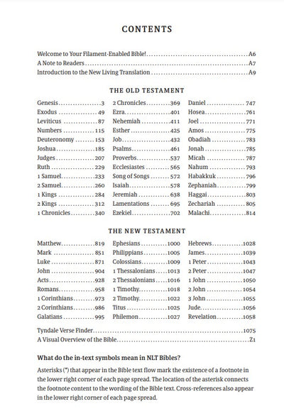 NLT Large Print Thinline Reference Bible, Filament Edition - Re-vived