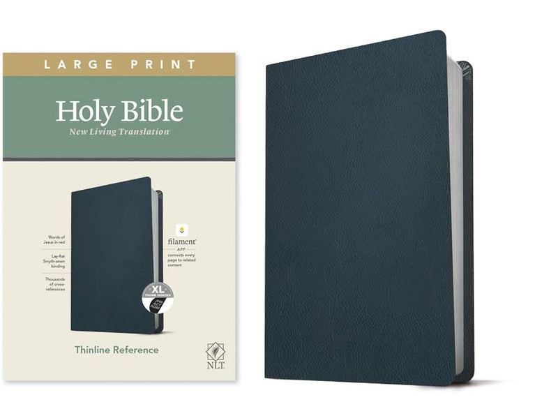 NLT Large Print Thinline Reference Bible, Filament Edition - Re-vived