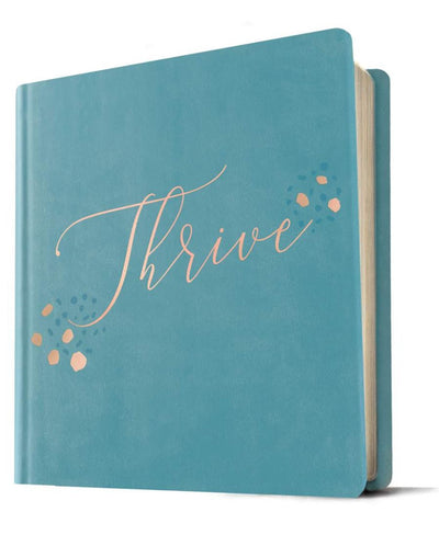 NLT THRIVE Creative Journaling Devotional Bible, Teal - Re-vived